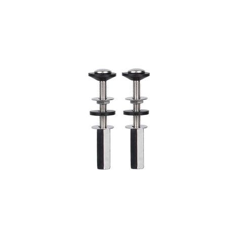 Boulons de Fixation pour Réservoir Toilette Lot de 2, Antirouille avec Écrous et Rondelles Caoutchouc