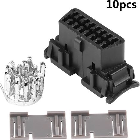 OBD2 II connecteur femelle 16 broches OBDII câble adaptateur auto fiche kit boîtier pour Kia J1962 (1/5)