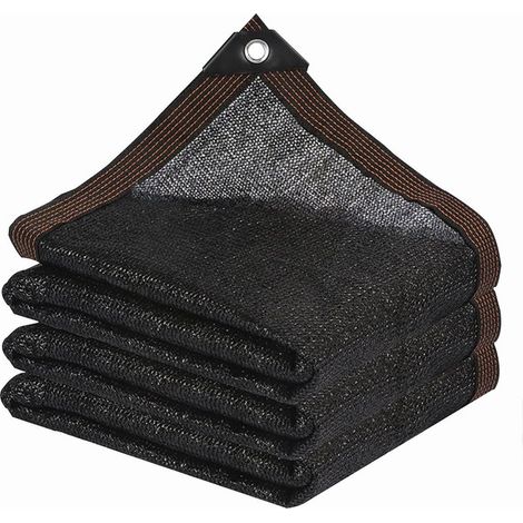 Toile d\'ombrage 3 x 4 m en polyéthylène haute densité – Maille plate et lisse – Renforcement des coins pour résistance à la traction (1/4)