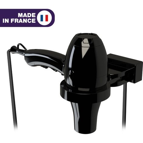 JVD - Sèche-Cheveux Ibiza noir + Support universel - Matériel professionnel