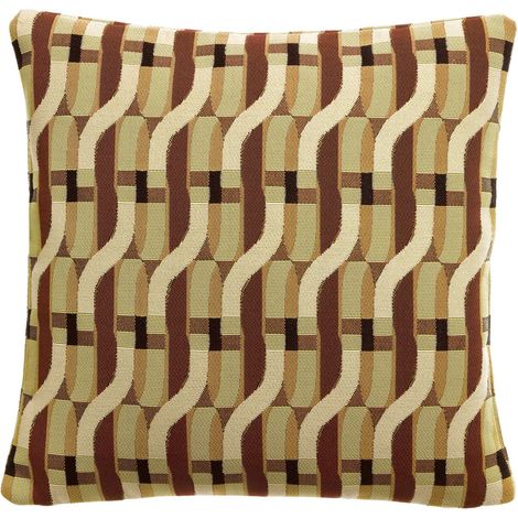 VIVARAISE - Coussin extérieur Kali Vivaraise - Moutarde - Polypropylène 45x45 cm (1/5)