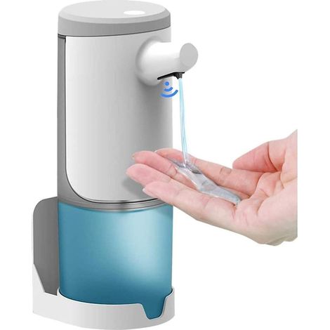 Distributeur de savon automatique 450 ml, distributeur de gel hydroalcoolique sans contact, distributeur de savon liquide à capteur intelligent, port USB (1/5)