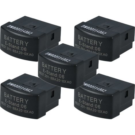 vhbw 5x Batterie kompatibel mit Siemens S7-200 CPU Batteriemodul (30 mAh, 3 V, Li-Ion)