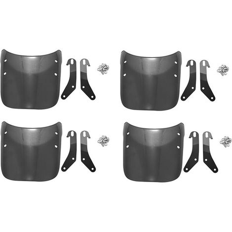Adecuado para carenados de faros y parabrisas de motocicleta de 4 pulgadas, compatible con Bonneville 2001-2017 y T100 2003-2017 (acabado ahumado).