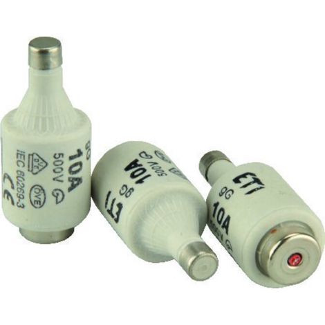 ETI Diazed Sicherungspatrone DII 500V 10A E27 Pack a 5 Stück