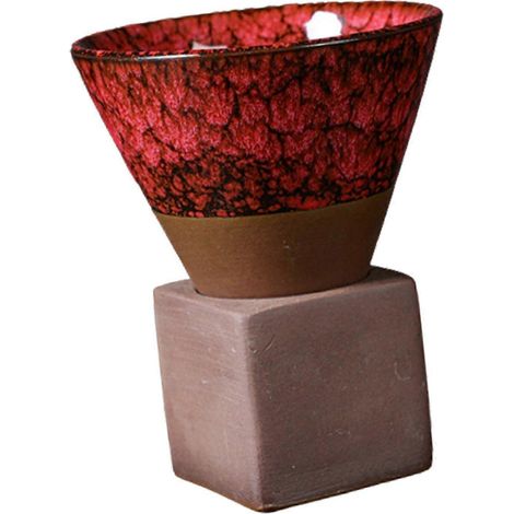 Keramik-Teetassen, japanisches Teetassenset, Espressotasse, Porzellan-Kaffeetassen-Red (1/5)