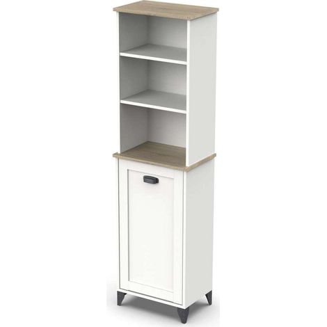 Columna de baño Toscana en acabado color blanco, 168cm(alto) 46.5cm(ancho) 31cm(largo) (1/5)