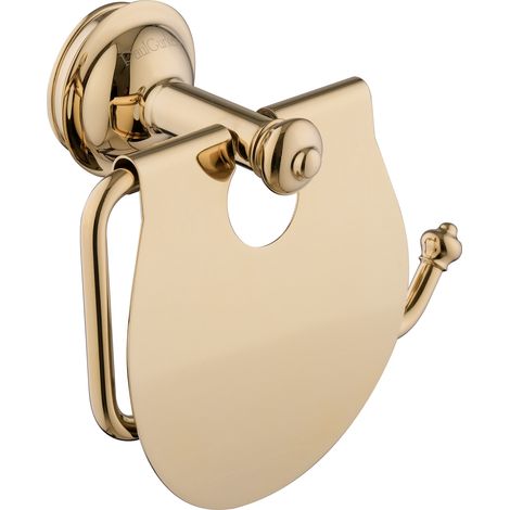 PaulGurkes WC-Papier Halter Gold Antik Retro Klorollenhalter