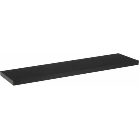 Etagère murale coloris noir - Longueur 120 x Profondeur 23,50 x Hauteur 3,80 cm (1/4)
