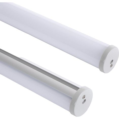 Perfil Aluminio Colgante Redondo 2m para Tira LED hasta 16 mm Blanco 2 m Blanco traslúcido (1/5)