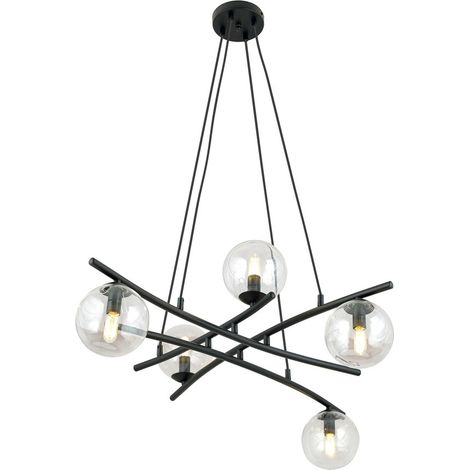 Lámpara colgante Lotra Transparente (5 luces)