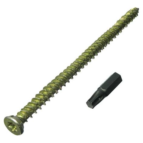 Lot de 100 vis pour cadre de porte et fenêtre + capuchons 7,5 mm 42 mm + embout Torx gratuit (1/2)