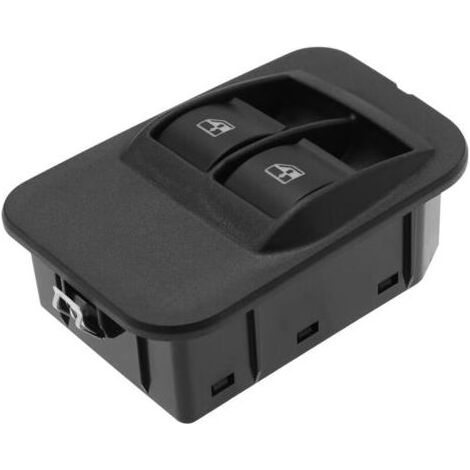 Interrupteur de lève-vitre électrique avec cadre 6490.G8 735461275 compatible avec Nemo Doblo Fiorino Qubo Bipper Combo Interrupteur intérieur Bouton de commande Noir (1/4)