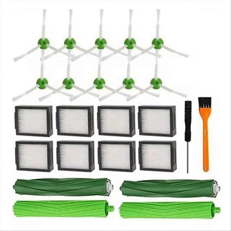 Hauptseitenbürste + HEPA-Filter für J7, J7+, I7, I7+, I3, I3+  Ersatzteile, Reinigungszubehör, Austauschset für Saugroboter, einfache Wartung, hohe Effizienz, kompatibel mit iRobot (1/5)