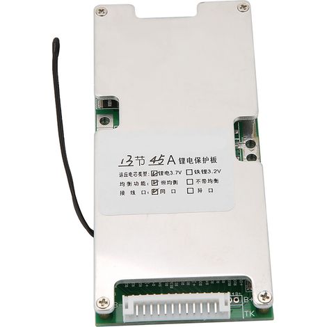 13S 45A Batteriemanagementsystem (BMS) Leiterplatte mit Ausgleichsladung für Lithiumbatterie (1/5)