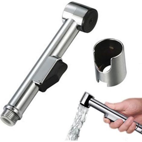 Bidet portatif, bidet de toilette avec flexible de douche de 150 cm, angle de jet réglable, convient aux animaux domestiques, aux douches et aux salles de bains. (1/4)