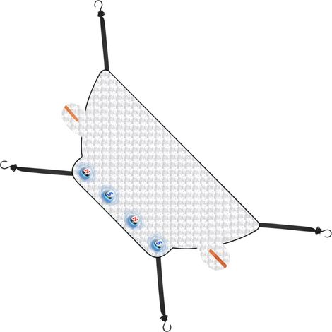 Housse pour Pare-Brise de Voiture Protection Magnétique 3 Couches Antipoussière,Housse de Protection Solaire Légère - Utilisation Quotidienne en Conduite Domestique Et (1/5)