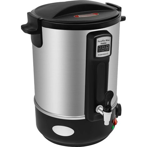 Cocotte à cire, acier inoxydable durable, contrôle de température efficace, Argent (1/2)