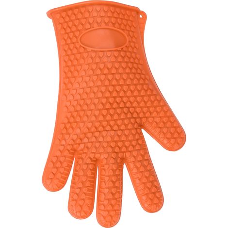 Gants de cuisine en silicone antidérapants pour four à micro-ondes (orange) (1/5)