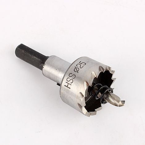 Foret pour scie cloche, foret en acier inoxydable HSS, outil de coupe pour scie cloche robuste en métal, 25 mm (1/5)