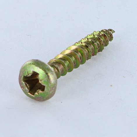 Vis Spax Tête ronde TR Pozi N°2 4.5X25 Bichromaté-1 pièce