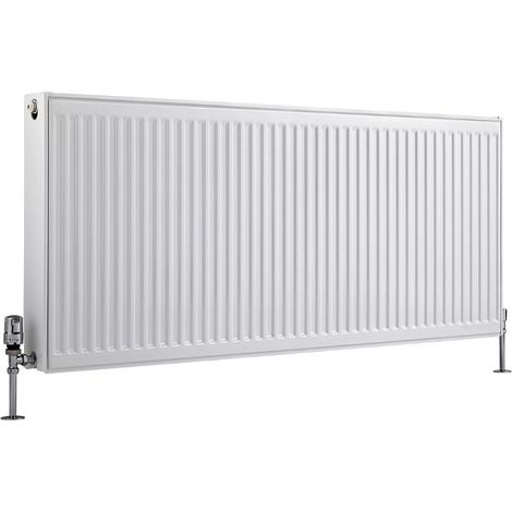 Milano Compact White Type 22 Central Heating Double Panel Horizontal Convector Radiator - 600mm x 1400mm (1/5)
