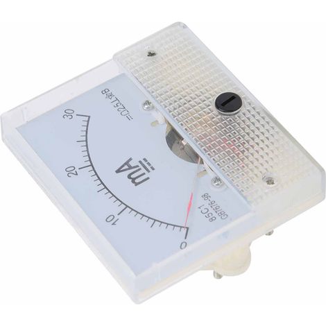 Ampèremètre à pointeur DC 85C1 0-30mA, instrument de mesure de courant, tête de compteur analogique pour panneau, précision fiable. (1/5)