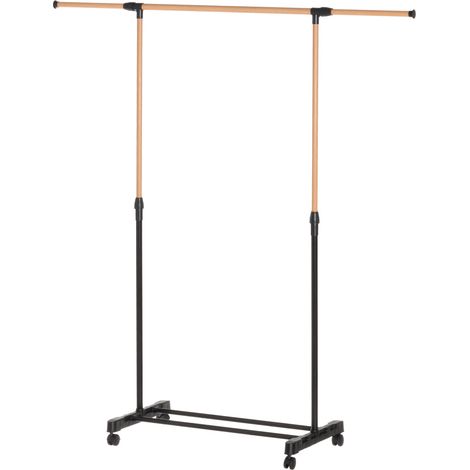 Mobiler Kleiderständer CASCIA, 43 x 145 x 160 cm, aus Metall (1/5)