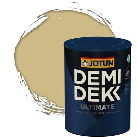 Peinture Bois - DEMI DEKK ULTIMATE - Lasure Opaque Satinée - RAL 1000 - 0,75L (1/2)