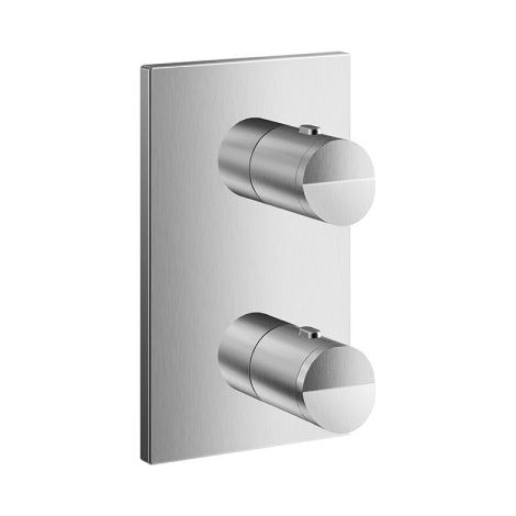 Façade douche thermostatique 2 sorties Inox Piega - CRISTINA ONDYNA PA75228