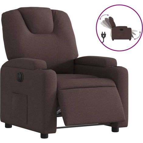 Maison Exclusive - Relaxsessel Elektrisch Dunkelbraun Stoff