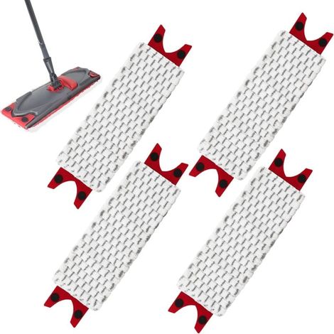 Piece Refill pack for Vileda Ultramax Mop, for Vileda Ultramax/UltraMax Plus/Easy Wring UltraMax Mop, Refill pack for Vileda Mop, for removing dirty stains, keeps the floor clean MUMU (1/4)