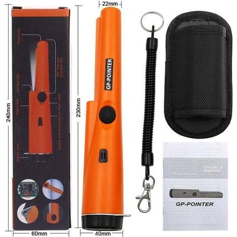 Sonderangebot – Metalldetektor-Pinpointer, Zubehör für Metalldetektor-Pinpointer, wasserdichtes und scannbares IP66-Metalldetektor-Zubehör für die Schatzsuche von DEBU