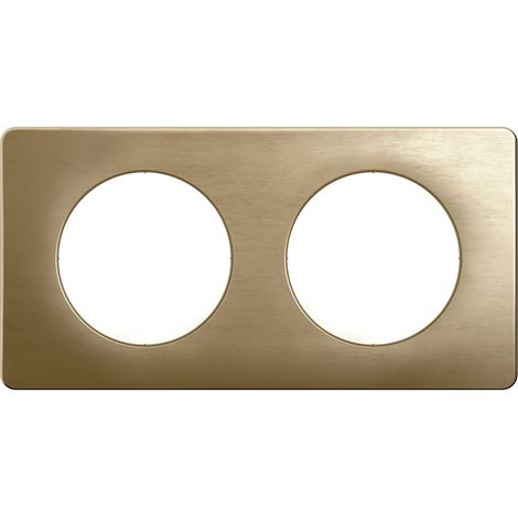 Legrand - Plaque Céliane 2 postes – finition Bronze Satiné