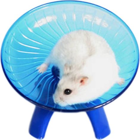 Roue de hamster Roue de soucoupe volante pour petits animaux Jouet d'exercice pour hamster Jouet pour hamster 1 pièce (Bleu) (1/5)