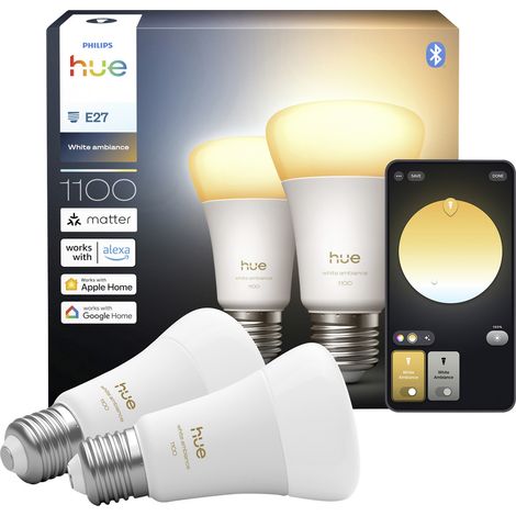 Philips LED-Leuchtmittel 929003854902 EEK: D (A - G) Hue White Amb. E27 Warmweiß bis Kaltweiß (1/5)
