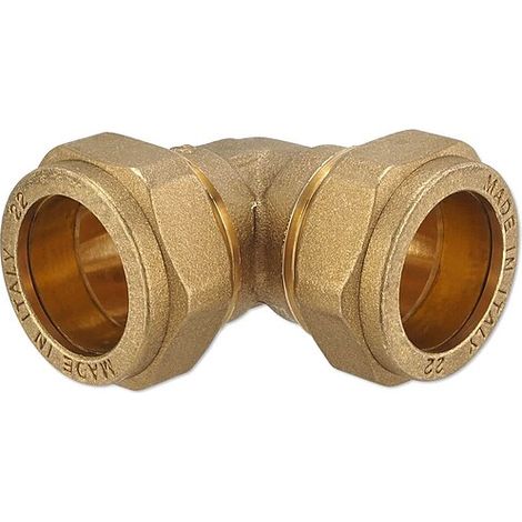 Klemmverschraubung für Kupferrohre - Winkel 35 x 35 mm für Heizung und Trinkwasser