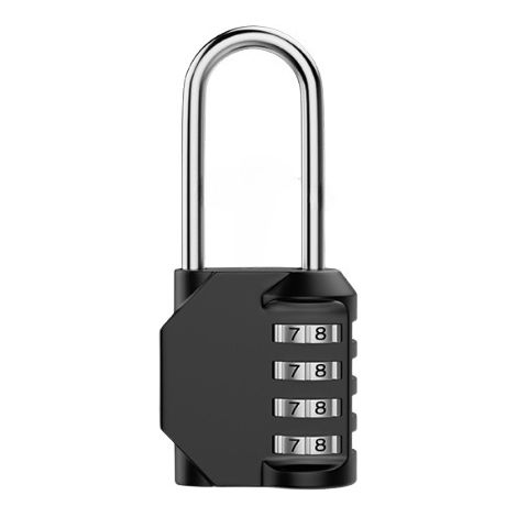 2 pièces- cadenas 4 chiffres mot de passe antivol serrure à combinaison armoire serrure à bagages porte (1/5)