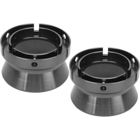 1 Paire d'Adaptateurs Universels 10 Pouces NAB pour Studer ReVox Akai - Alliage d'Aluminium Poli Gris (1/5)
