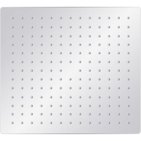 vidaXL Cabezal de ducha cuadrado efecto lluvia acero inox 304 30x30 cm (1/2)