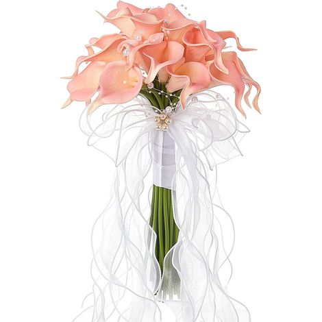 【Matilda Bouquet 5995】Ein künstlicher PE-Blumenstrauß für Hochzeiten, inklusive Matilda-Armband-Corsagen, Boutonnieres, hochwertigen Brautsträußen für Hochzeitsfotos, Trauungsregistrierung und Brautze (1/2)