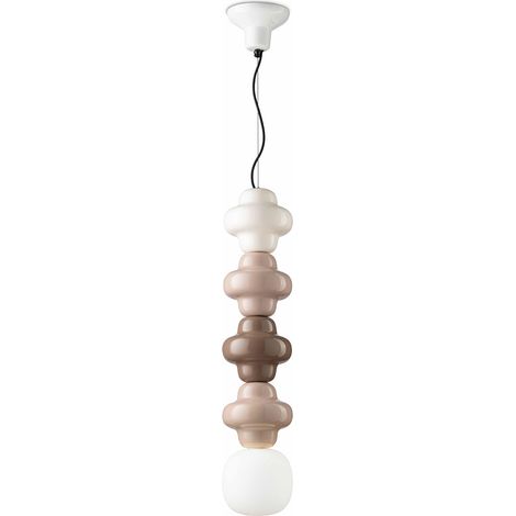 Sospensione Vintage Decò Copacabana 4 Moduli Ceramica Multicolor B-G-A E27 (1/2)