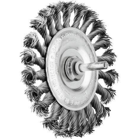 PFERD TOOLS Rundbürste gezopft RBG Ø100x12 mm Schaft-Ø6 mm Stahl-Draht-Ø0,50 10 Stk (1/4)
