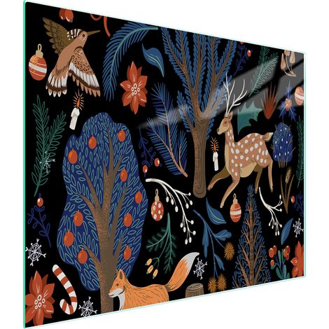 Planche à découper en verre 52x30 animaux (1/5)