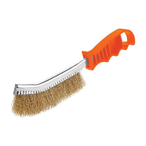 SPAZZOLA SPID ACCIAIO OTTONATO 323010 WOKIN - M.SINTETICO- 12 pezzi