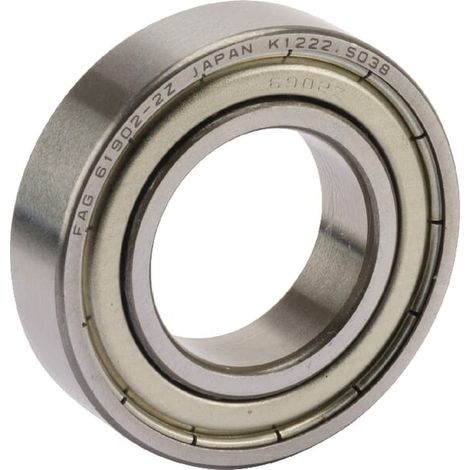 Rodamiento de bolas de ranura profunda 15x28x7 mm INA/FAG 61902ZZ (1/2)