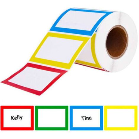 300 blank self-adhesive labels for laptops, self-adhesive stickers, labels for clothing, classification labels, stickers for animal bottles (1/5)