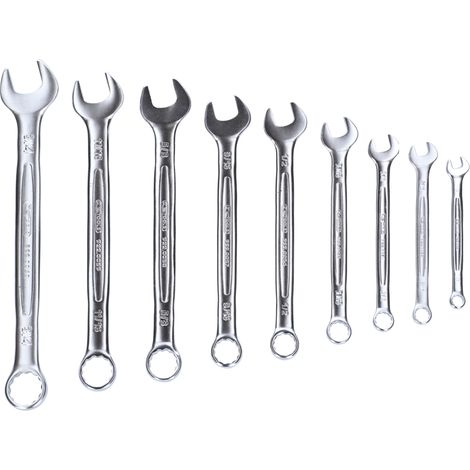 KS Tools - Jeu de 9 clés mixtes en pouces - en boîte - 922.0073 (1/5)