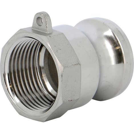 Raccord rapide à cames inox adaptateur femelle A - 1'' (26/34)