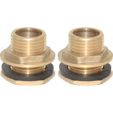 2x raccords deau en laiton NPT 12 (1/5)